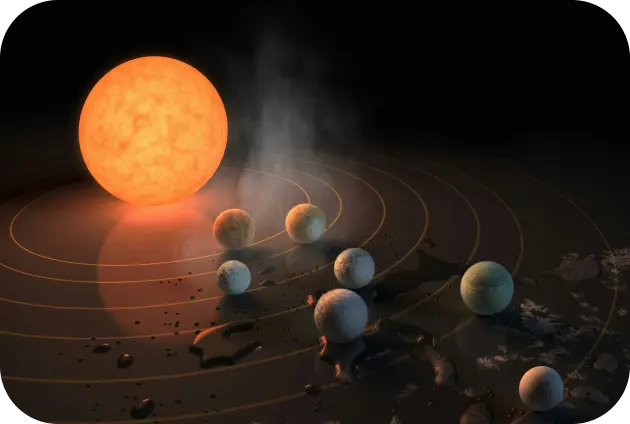 Illustration of the universe